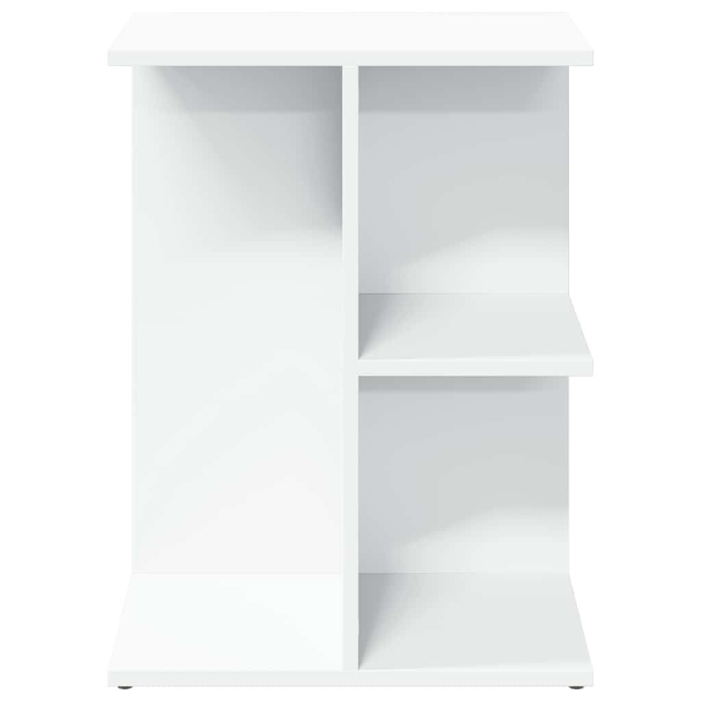 sengebord 46,5x29x61 cm konstrueret træ hvid