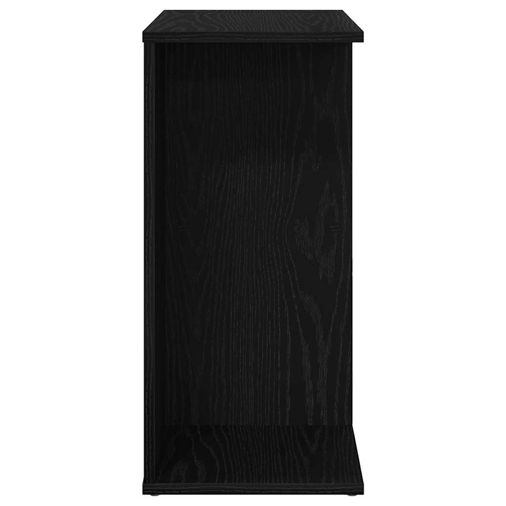 sengebord 46,5x29x61 cm konstrueret træ sort-eg