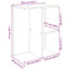 sengeborde 2 stk. 46,5x29x61 cm konstrueret træ sonoma-eg