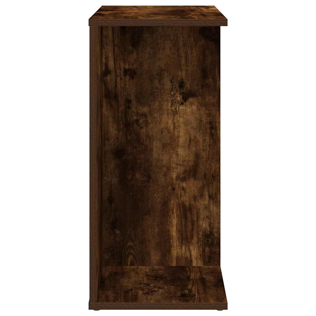 sengebord 46,5x29x61 cm konstrueret træ røget egetræsfarve