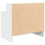 sengebord med skuffe 51x31x47 cm hvid
