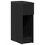 sengeborde med skuffe 2 stk. 20x36x60 cm sort-eg