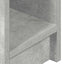 sengebord med skuffe 20x36x60 cm betongrå