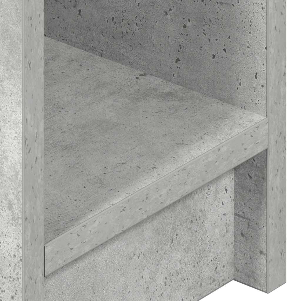 sengeborde med skuffe 2 stk. 20x36x60 cm betongrå