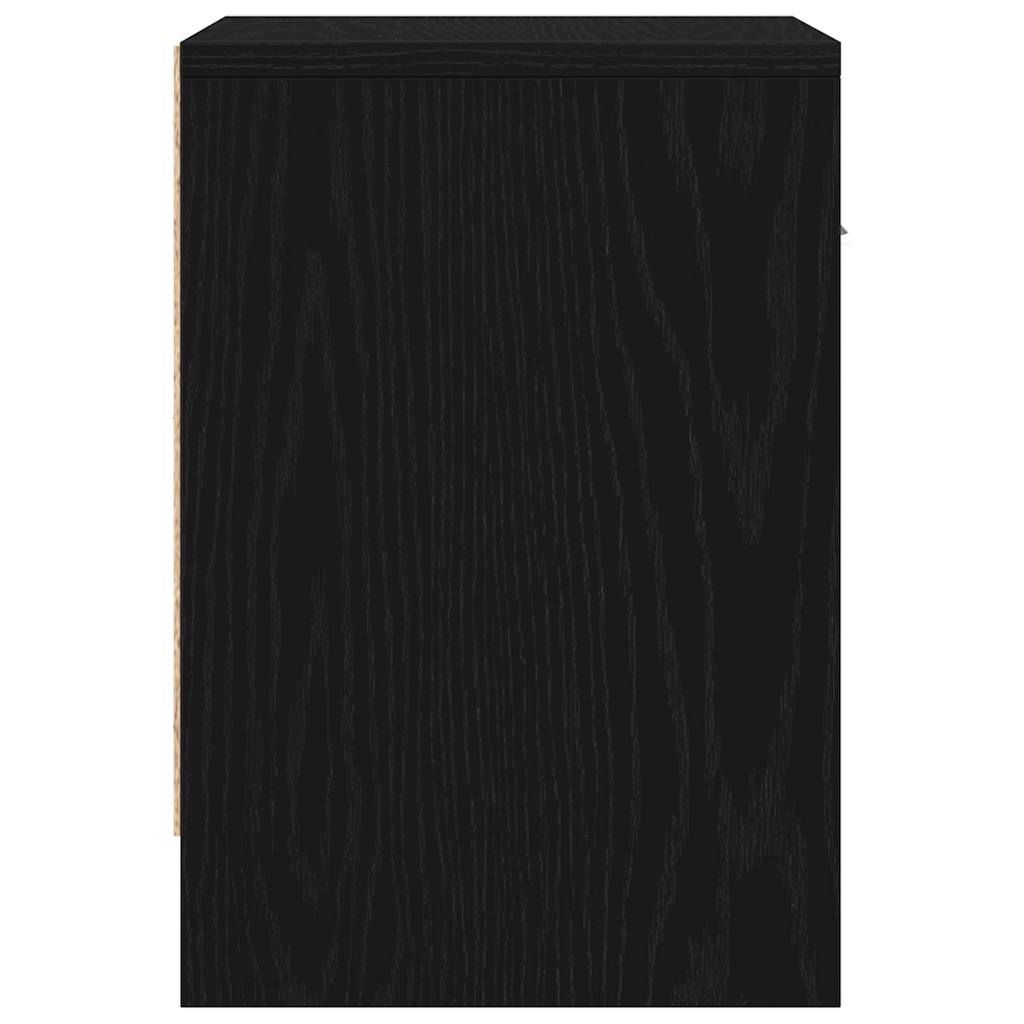 sengebord med skuffe 39x28x41 cm sort