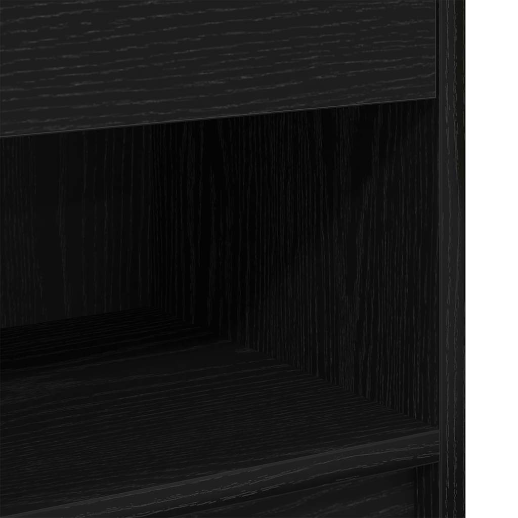 sengeborde 2 stk. med skuffe 39x28x41 cm sort