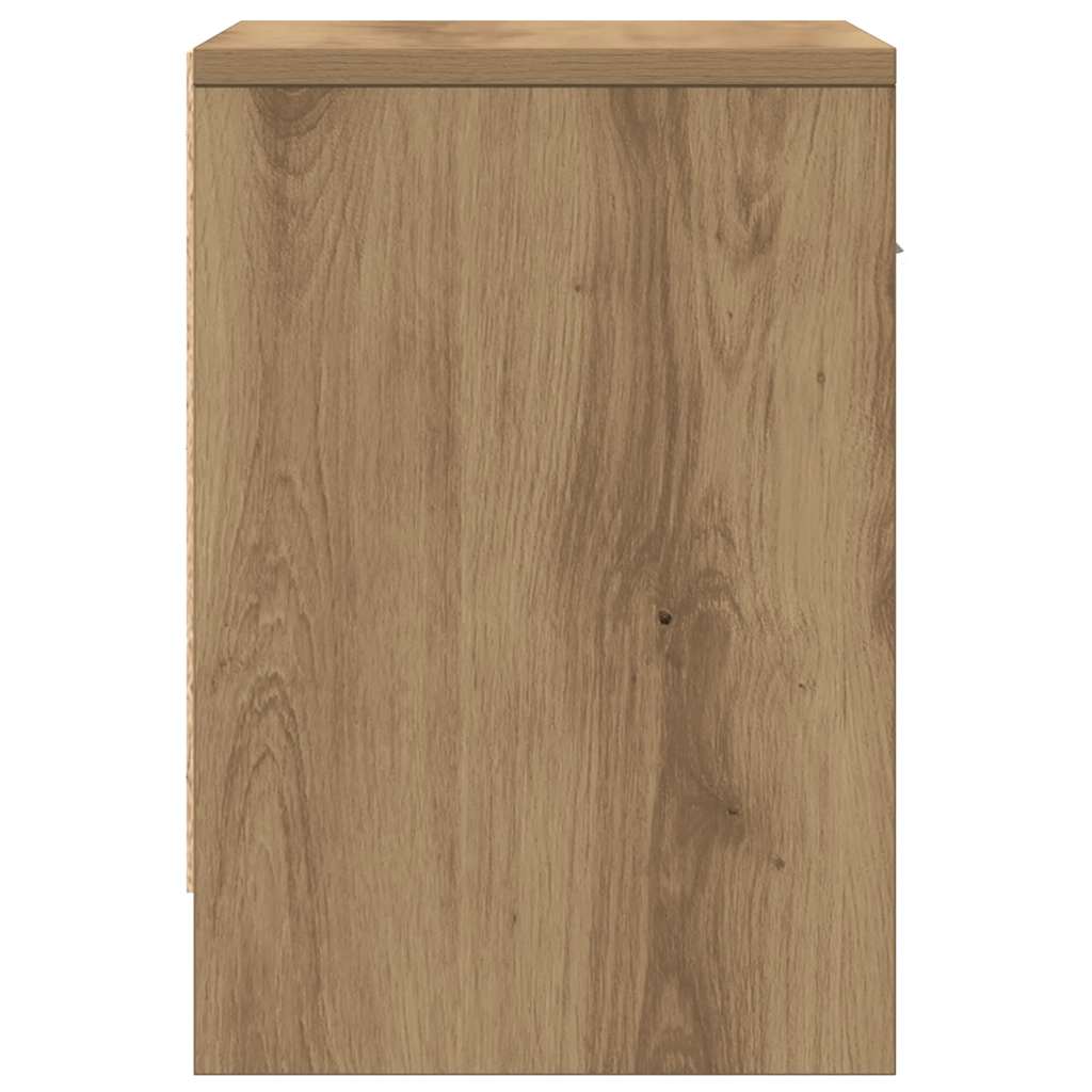 sengebord med skuffe 39x28x41 cm kunsteg