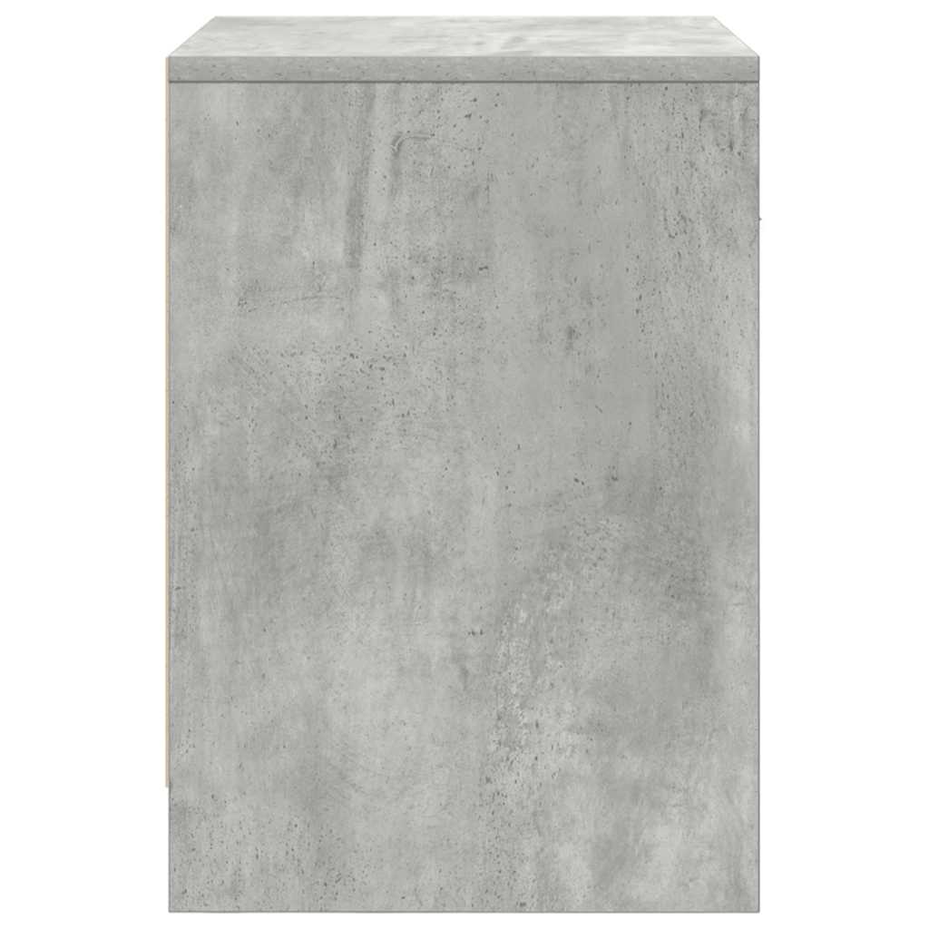 sengeborde 2 stk. med skuffe 40x34x50 cm betongrå