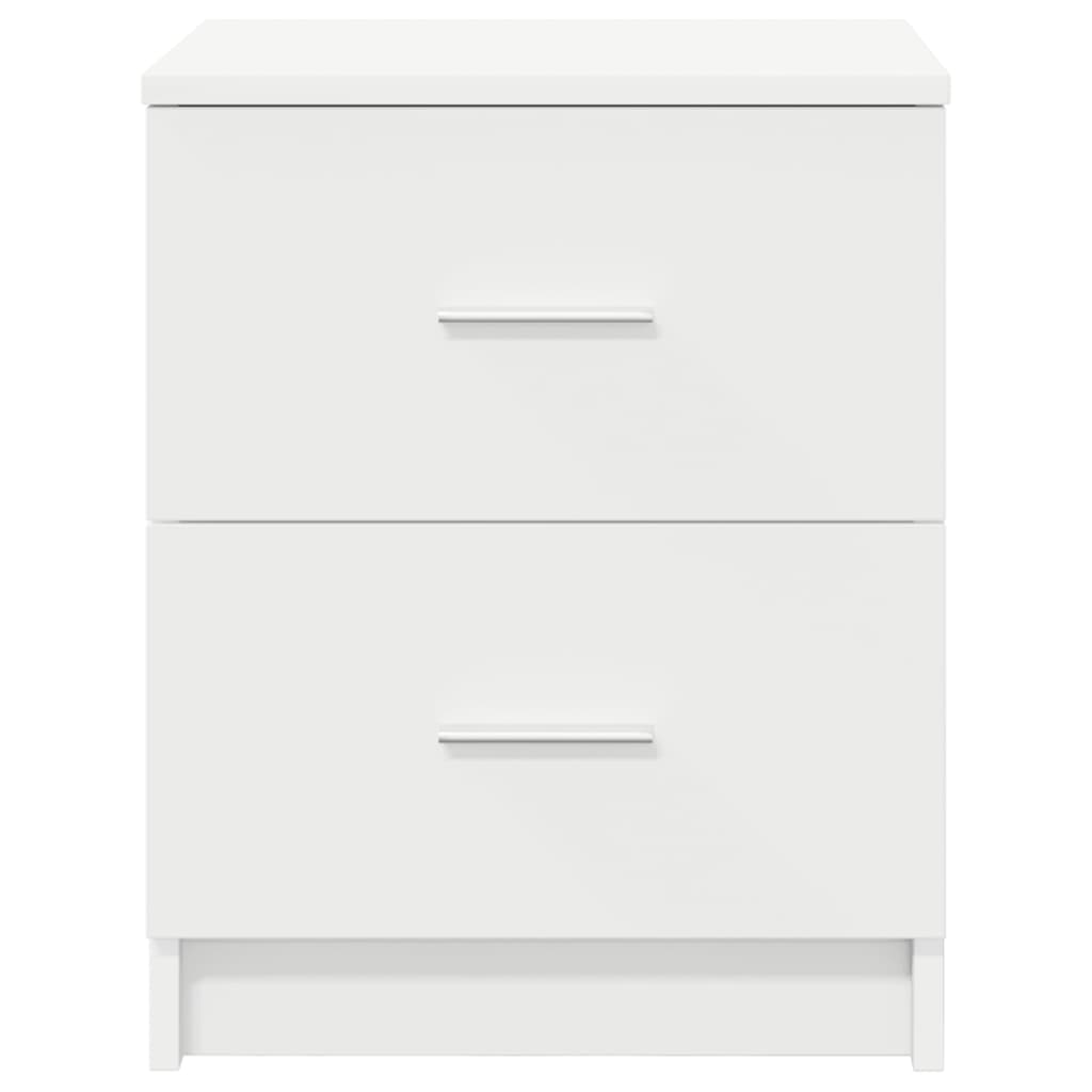 sengebord med 2 skuffer 40x36x50 cm hvid