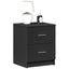 sengeborde 2 stk. med 2 skuffer 40x36x50 cm sort