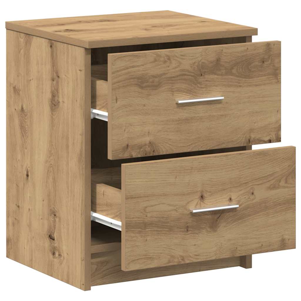 sengebord med 2 skuffer 40x36x50 cm kunsteg