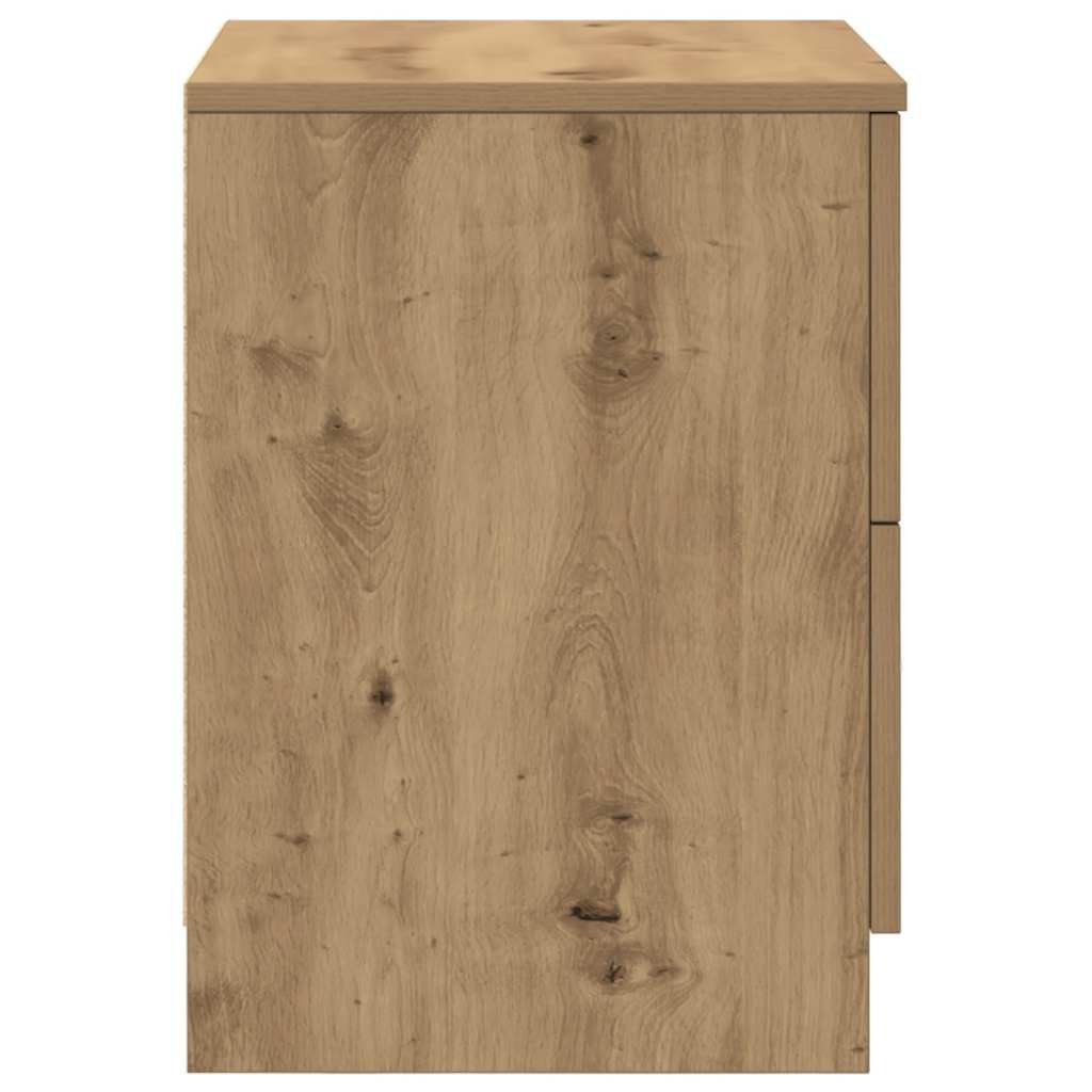 sengebord med 2 skuffer 40x36x50 cm kunsteg