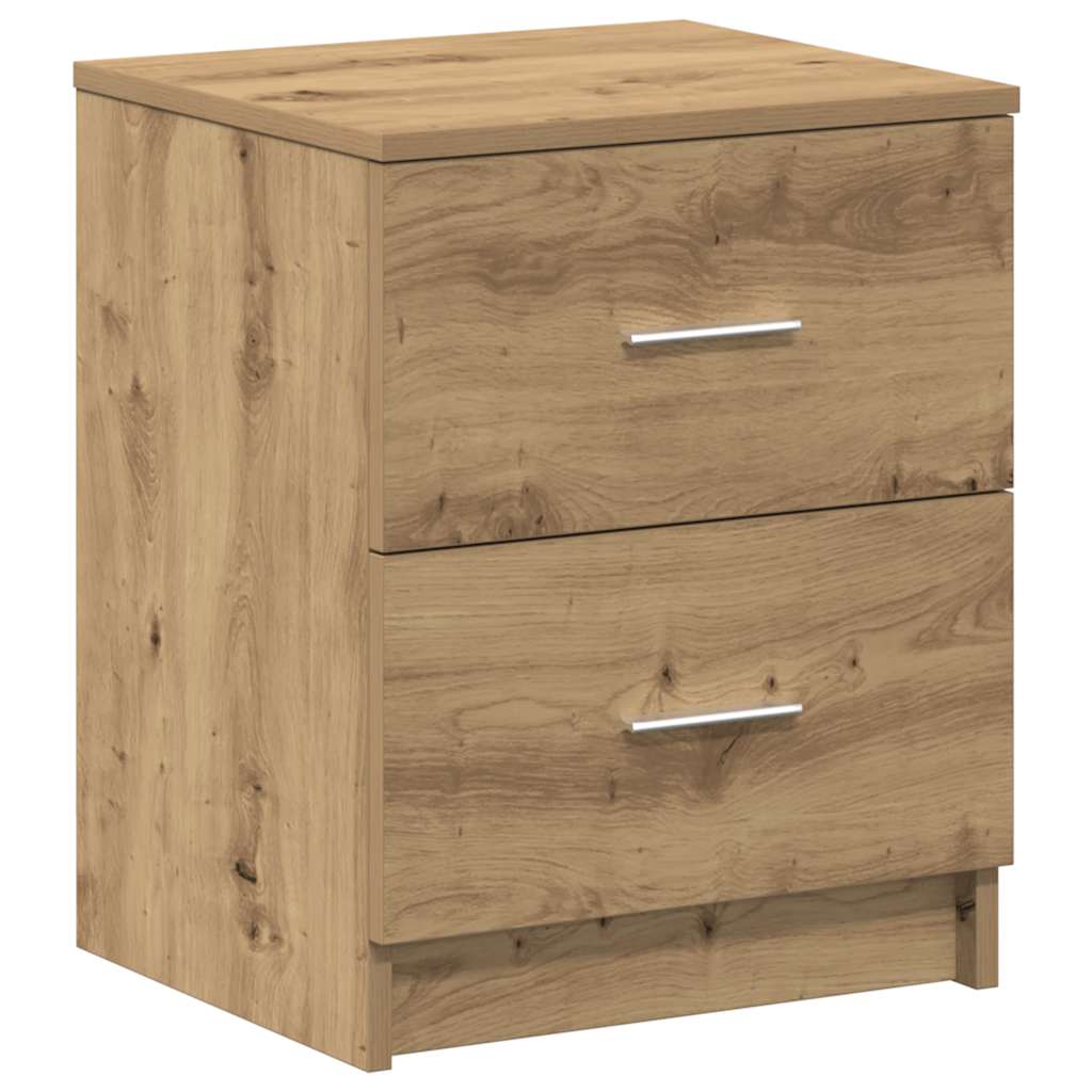 sengeborde 2 stk. med 2 skuffer håndlavet eg 40x36x50 cm