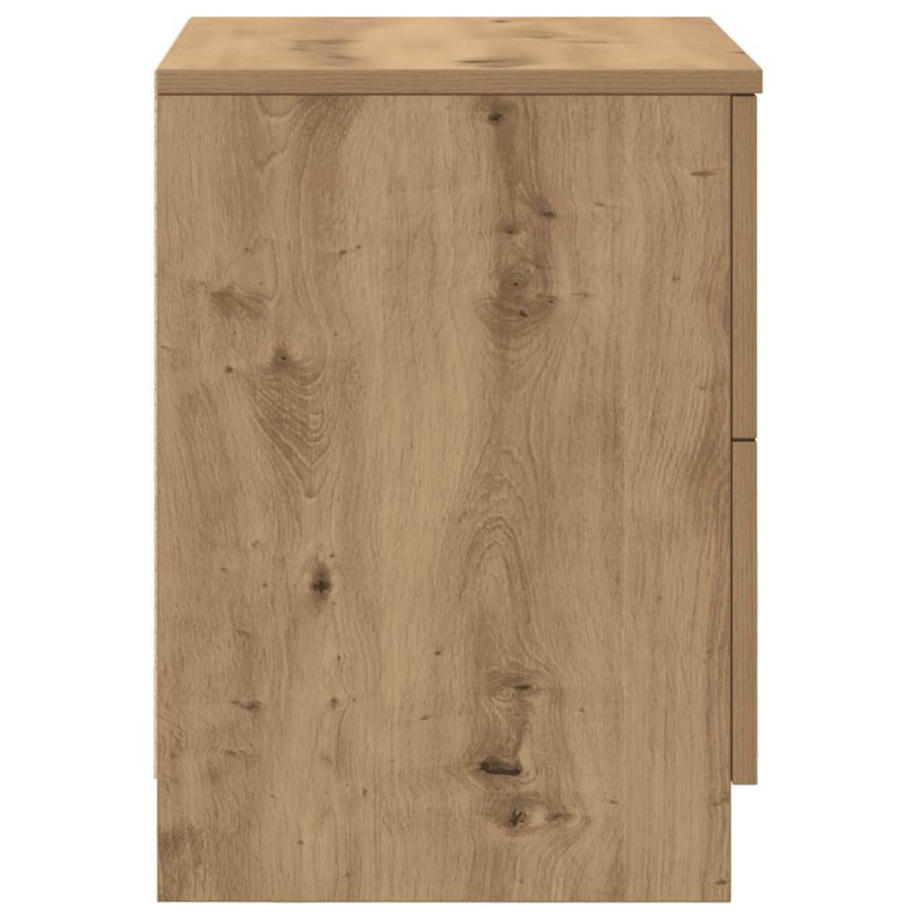 sengeborde 2 stk. med 2 skuffer håndlavet eg 40x36x50 cm