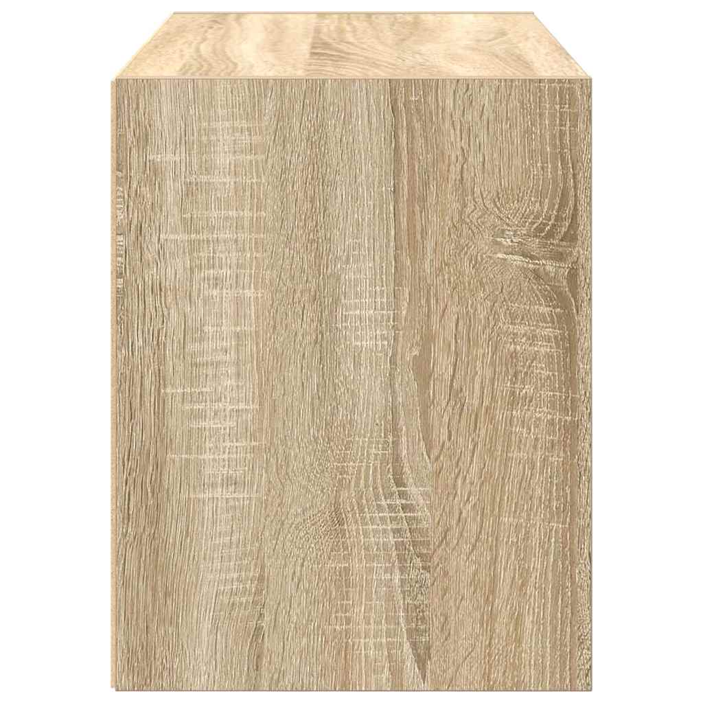 skab med 2 skuffer 60x31x40 cm konstrueret træ sonoma-eg