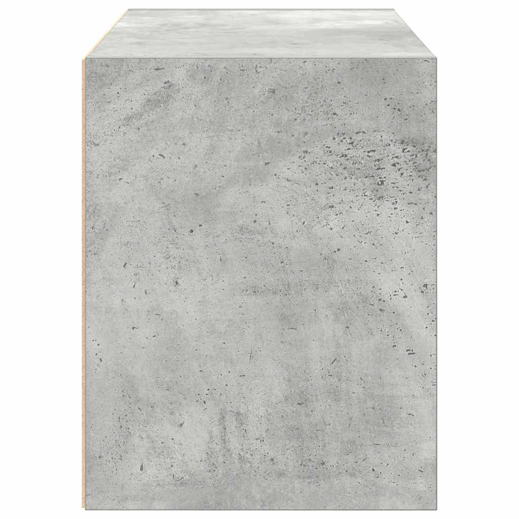 skab med 2 skuffer 60x31x40 cm konstrueret træ betongrå