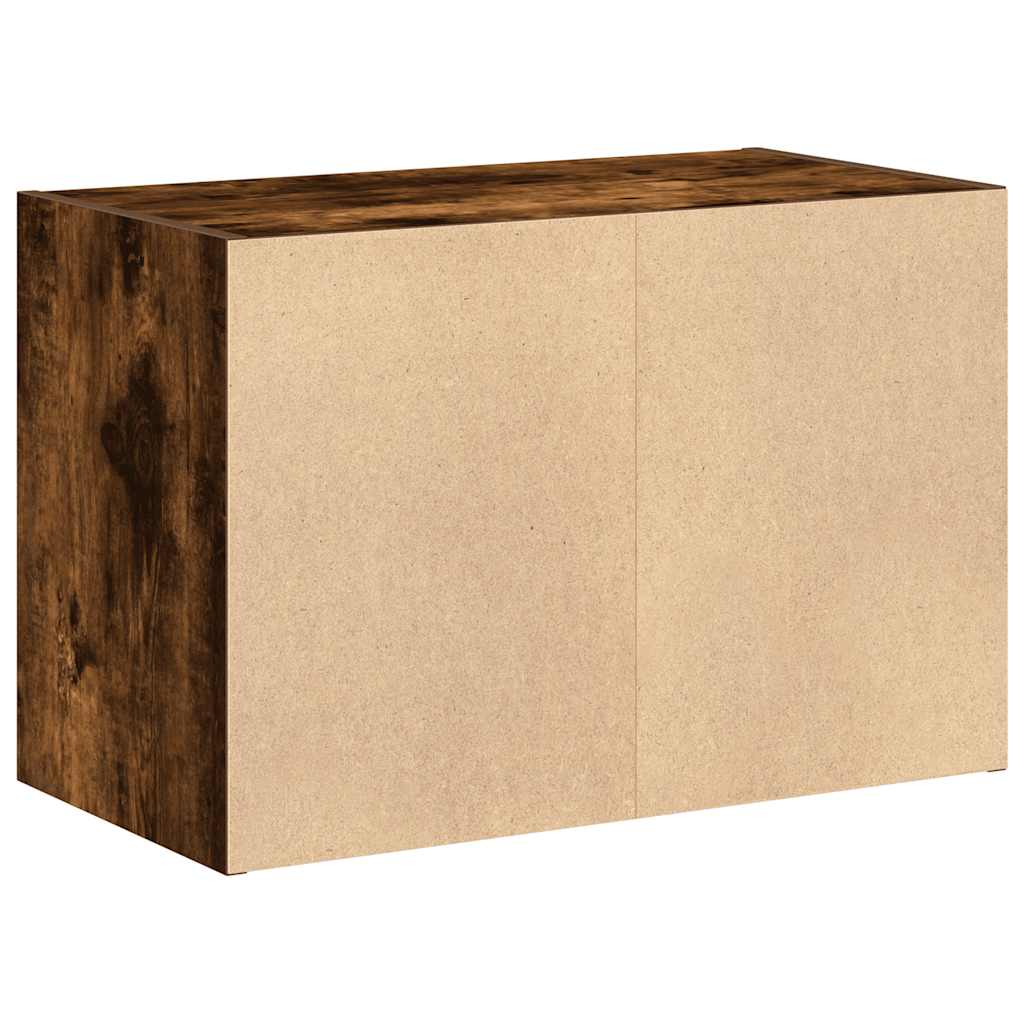 skab med 2 skuffer 60x31x40 cm røget egetræsfarve