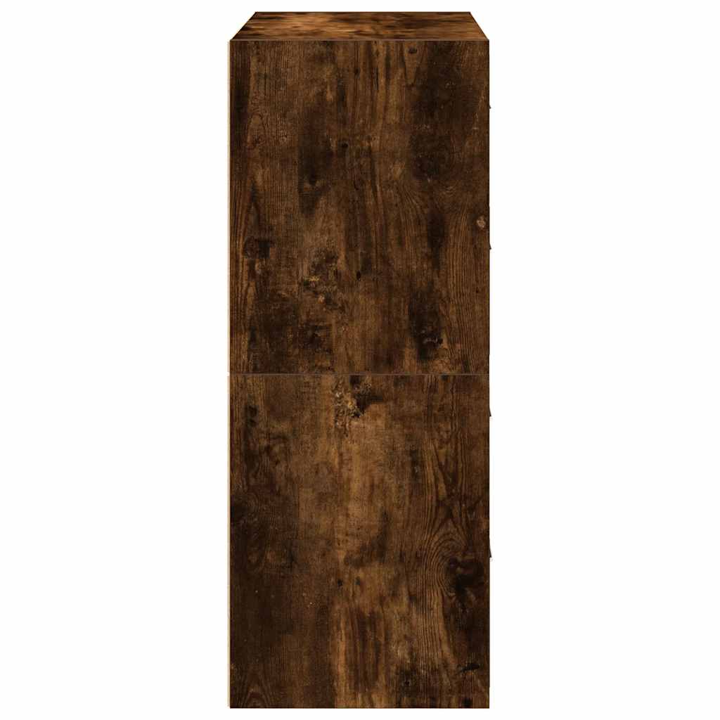 skabe med 4 skuffer 2 stk. 60x31x40 cm røget egetræsfarve