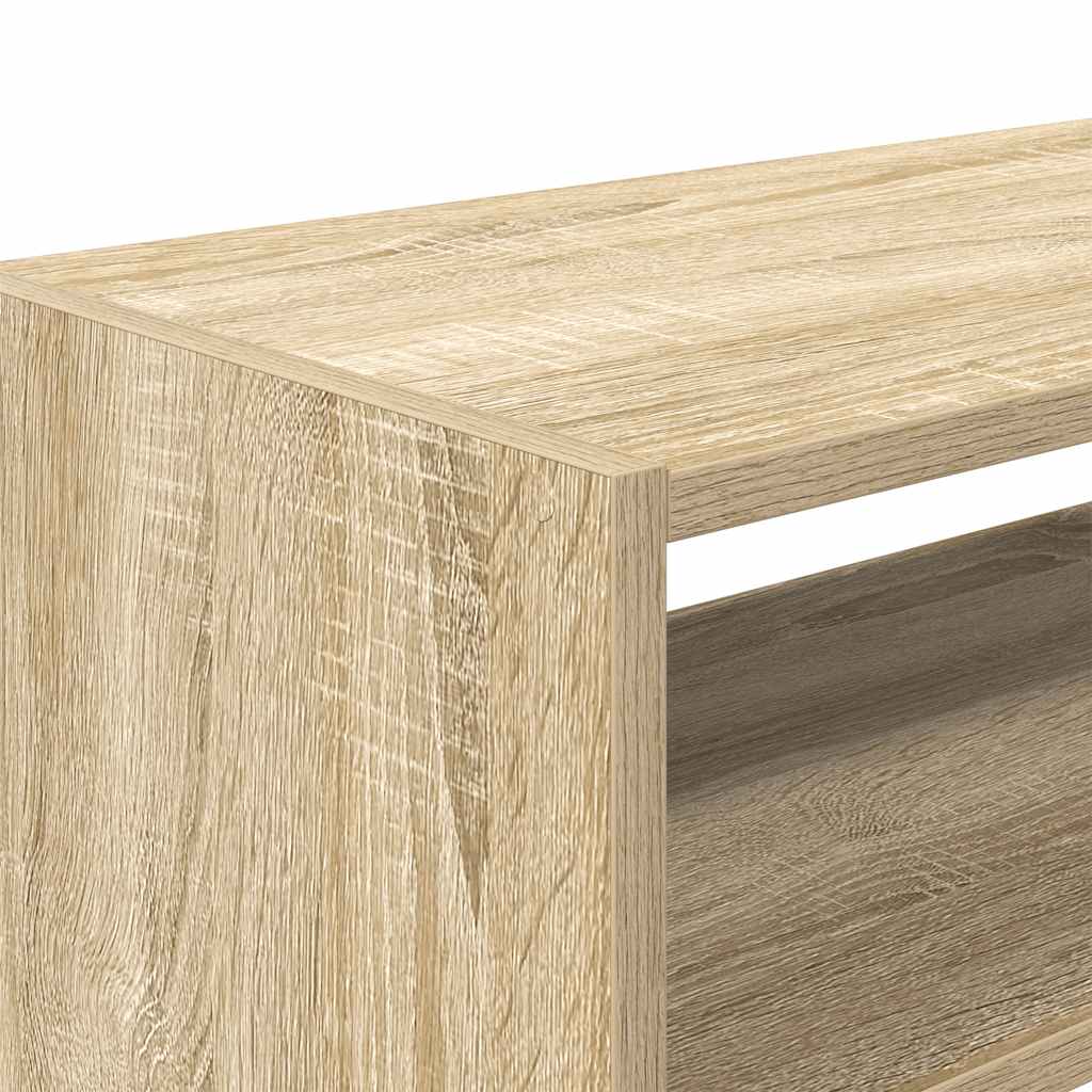 skostativer stabelbare 2 stk. 60x30x30,5 cm sonoma-eg