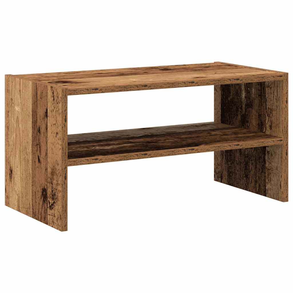 skostativ stabelbar 60x30x30,5 cm antikt træ