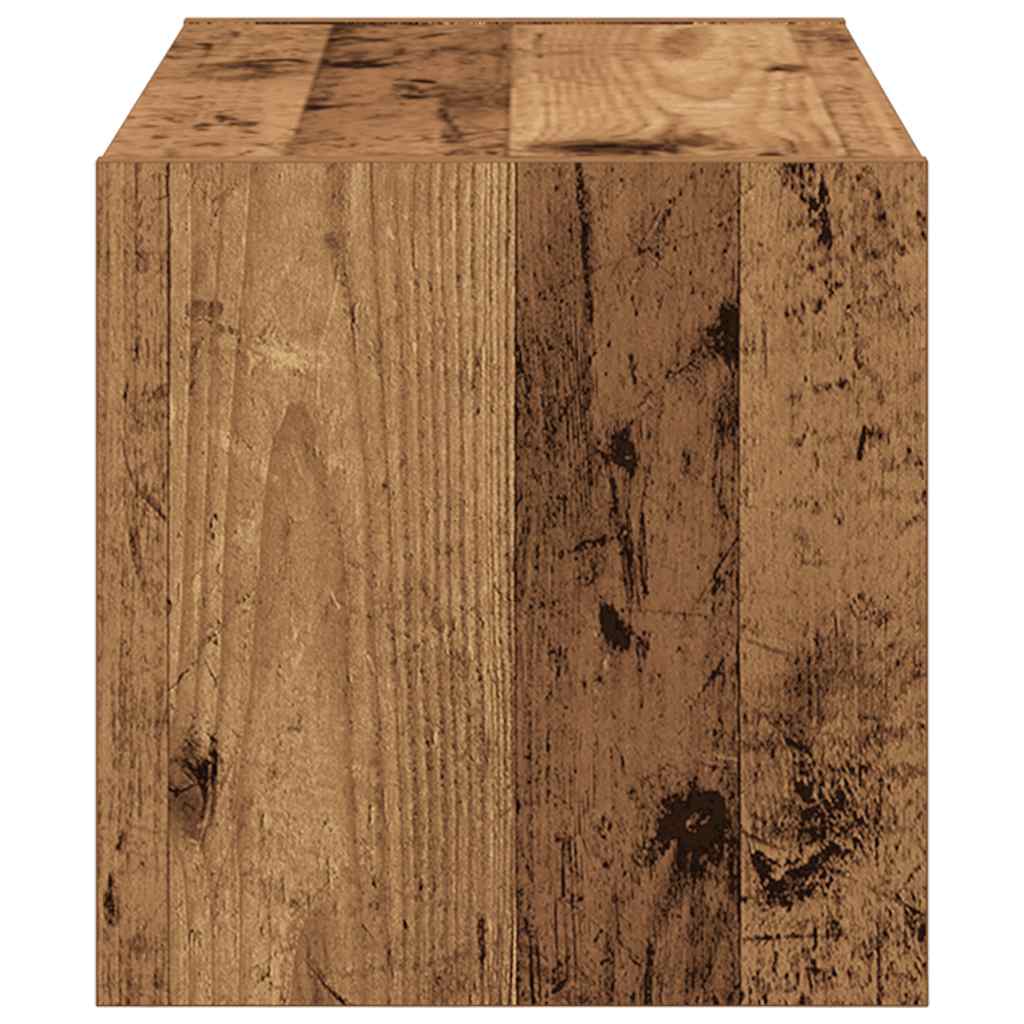 skostativ stabelbar 60x30x30,5 cm antikt træ