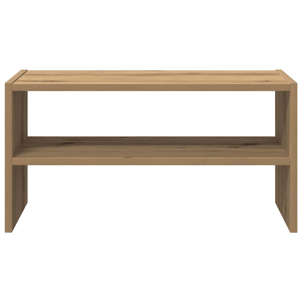 skostativ stabelbar 60x30x30,5 cm egetræsfarvet