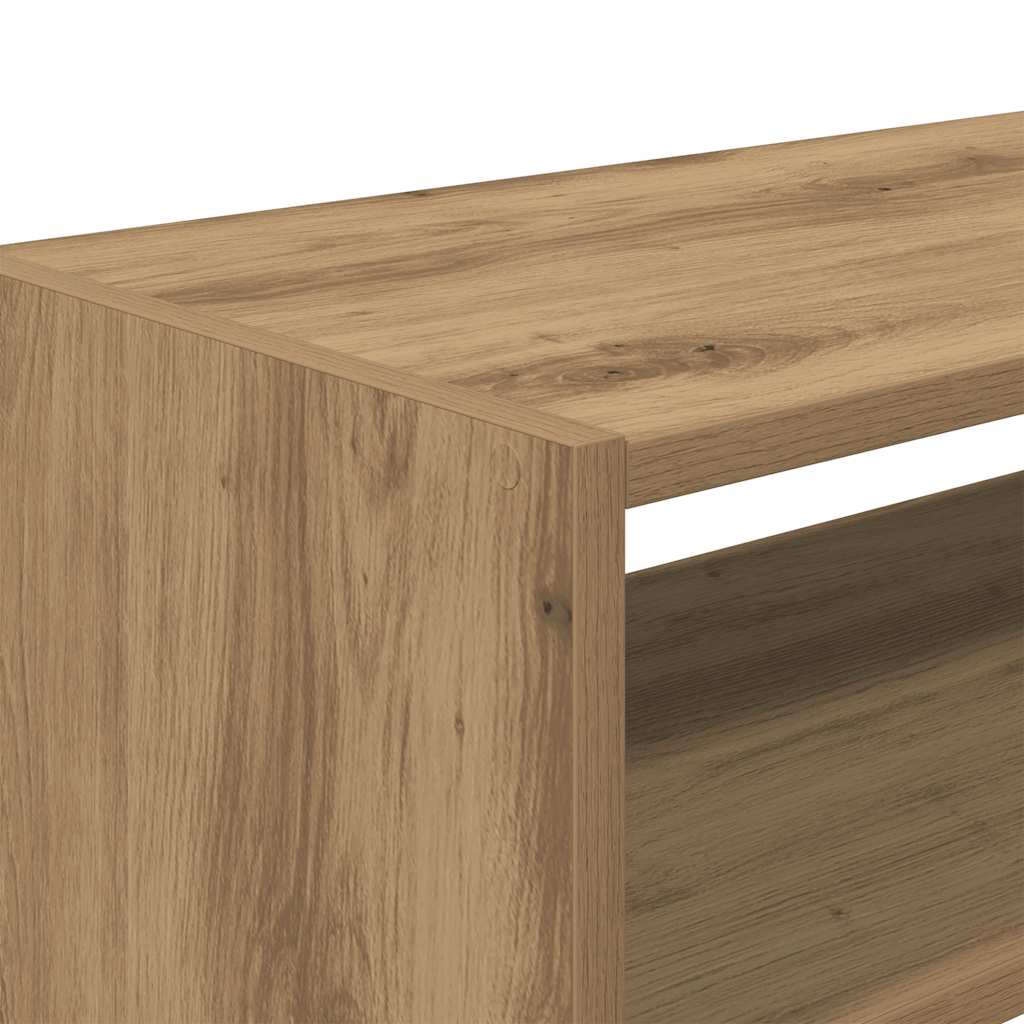 skostativ stabelbar 60x30x30,5 cm egetræsfarvet