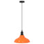 pendellampe højdejusterbar E27 Ø 31 cm metal glans orange