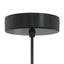 pendellampe højdejusterbar E27 Ø 22 cm metal glans sort