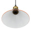 pendellampe højdejusterbar E27 Ø 22 cm metal glans orange