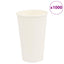 kaffekopper af papir 1000 stk. 16oz 400ml hvid