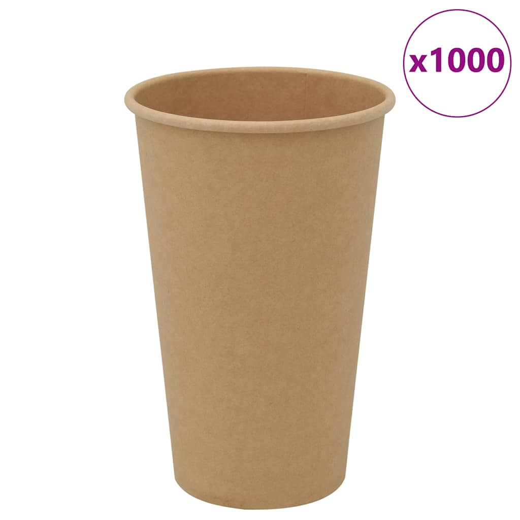 kaffekopper af papir 1000 stk. 16oz 400ml brun