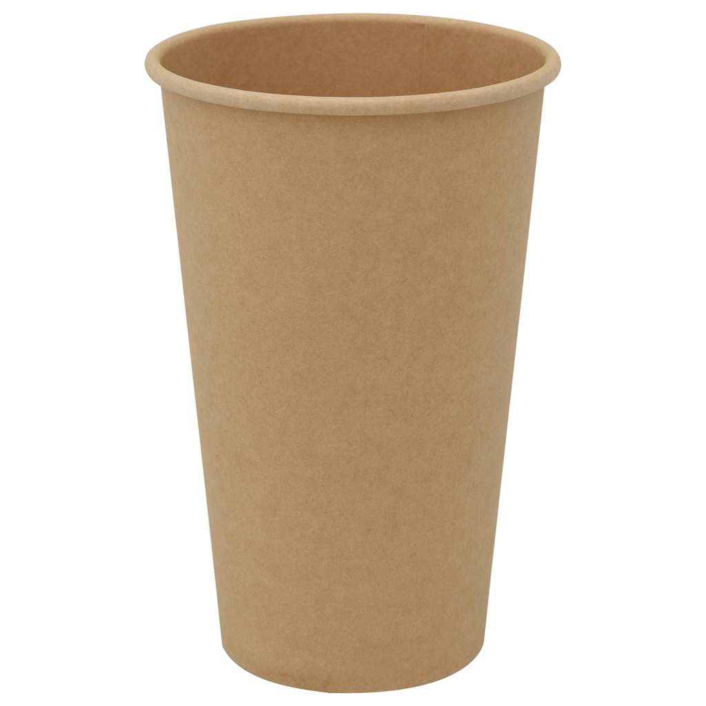 kaffekopper af papir 1000 stk. 16oz 400ml brun
