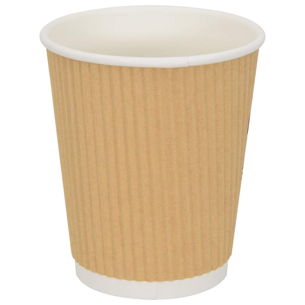 kaffekopper af papir 500 stk. 8oz 200ml brun
