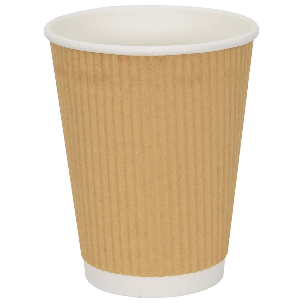 kaffekopper af papir 500 stk. 12oz 300ml brun