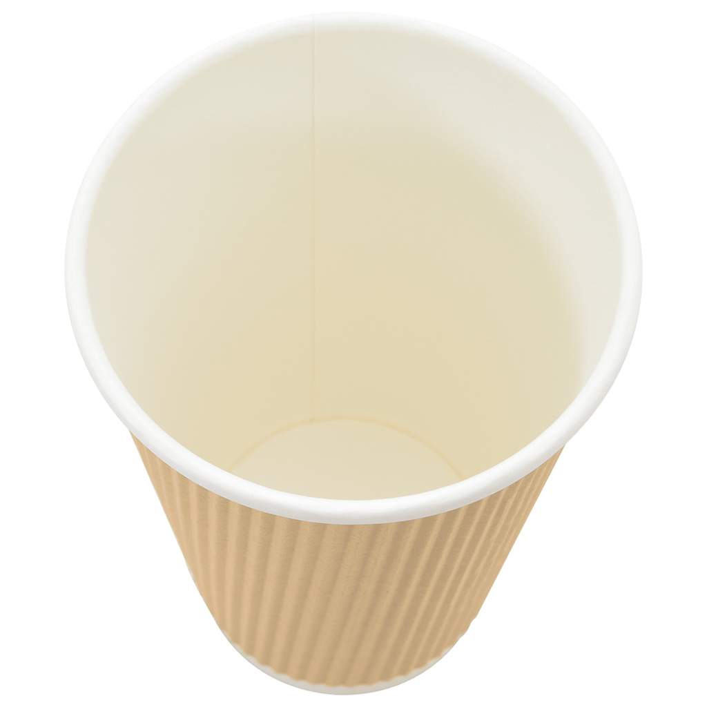 kaffekopper af papir 500 stk. 16oz 400ml brun