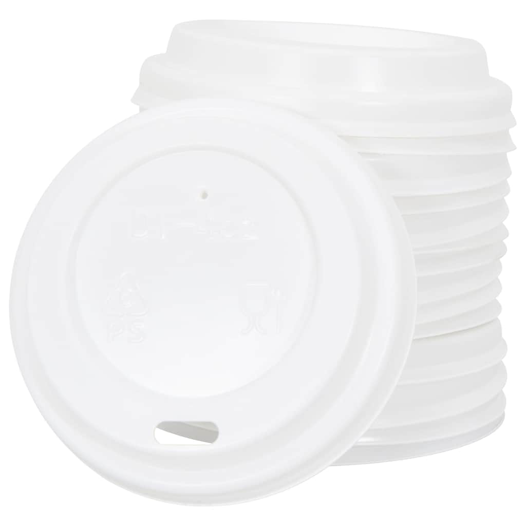 papirkoplåg Ø60 mm 4 oz 1000 stk. hvid plast