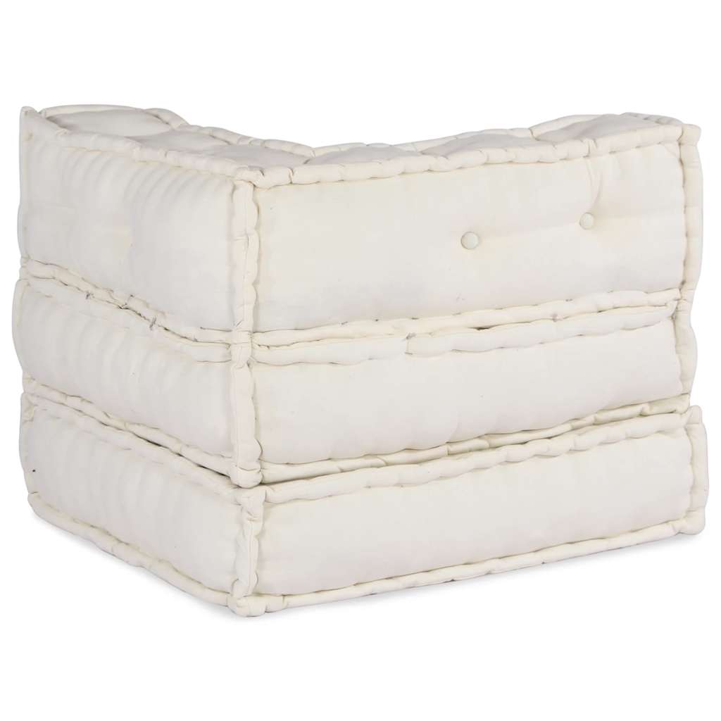 modulær sofaenhed stof 70x70x54 cremefarvet