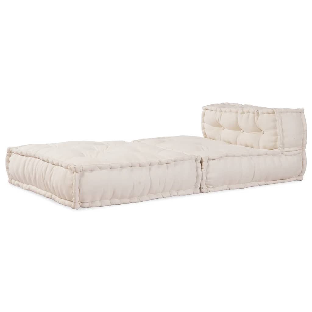modulær sofaenhed stof 70x70x54 cremefarvet
