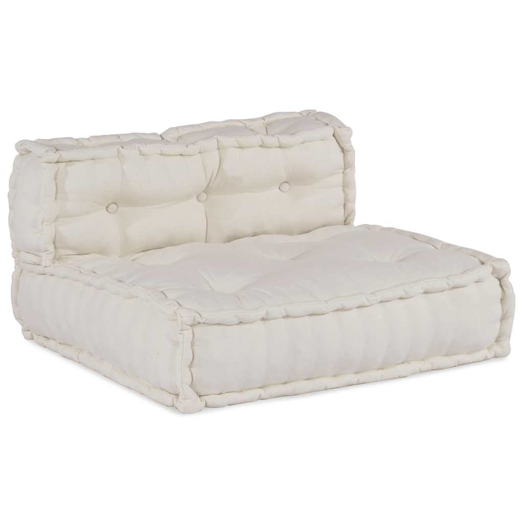 modulær sofaenhed stof 70x70x54 cremefarvet