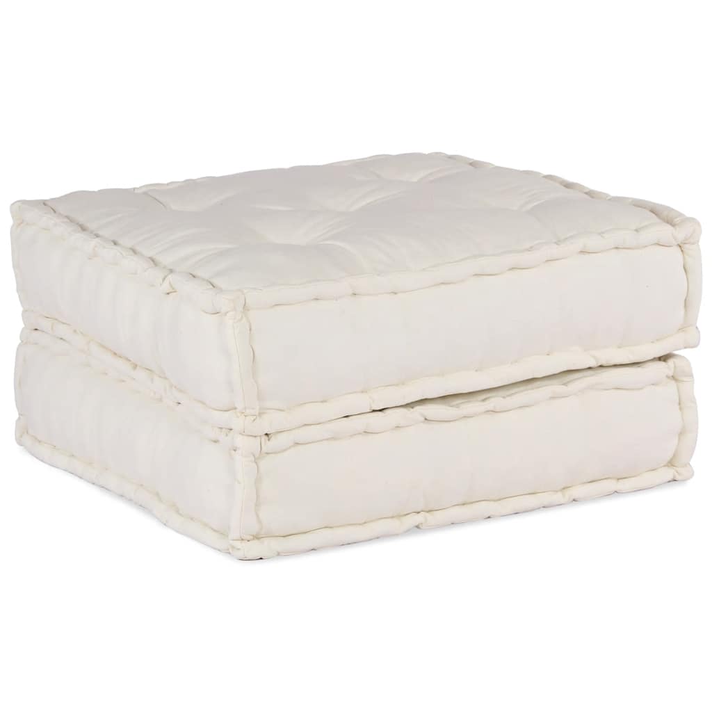 modulær sofaenhed stof 70x70x36 cremefarvet