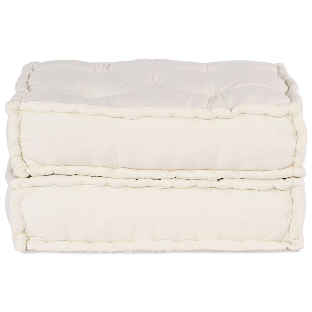 modulær sofaenhed stof 70x70x36 cremefarvet