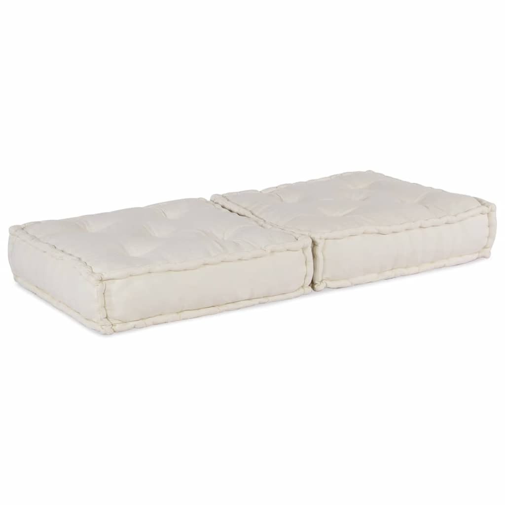 modulær sofaenhed stof 70x70x36 cremefarvet