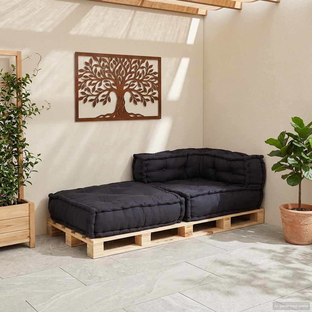 modulær sofaenhed stof 70x70x54 antracitgrå