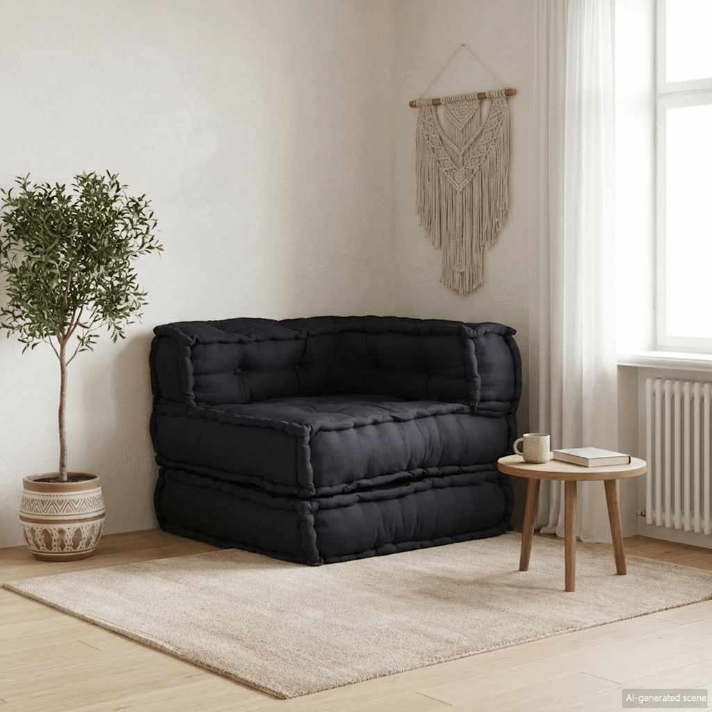 modulær sofaenhed stof 70x70x54 antracitgrå