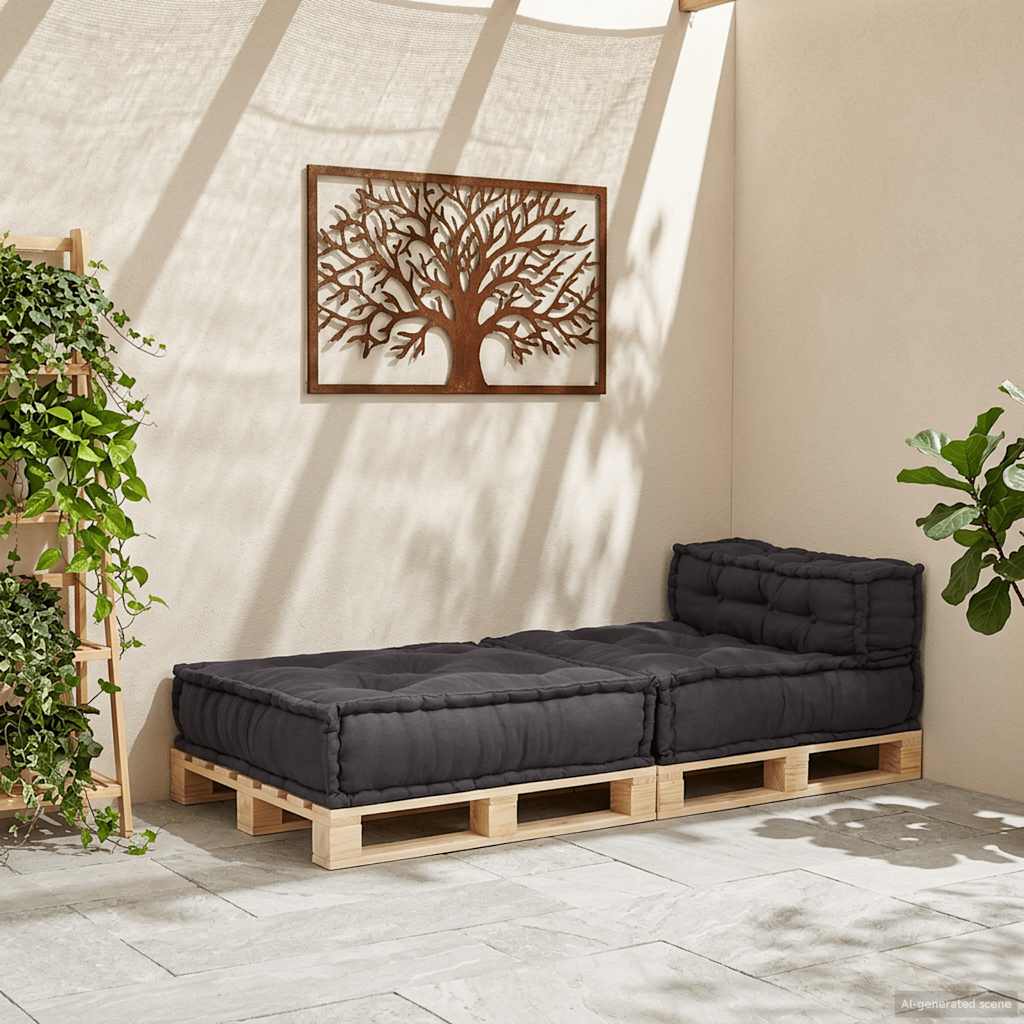 modulær sofaenhed stof 70x70x54 antracitgrå