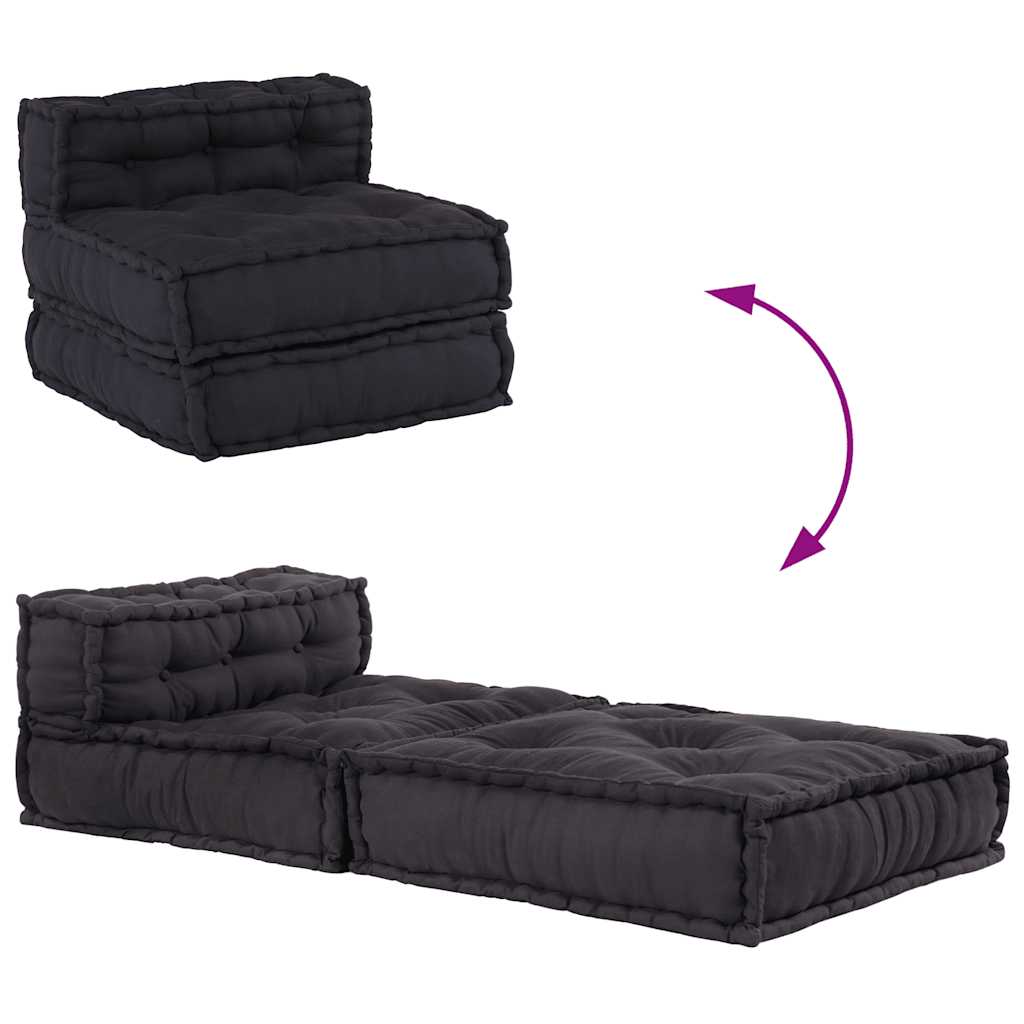 modulær sofaenhed stof 70x70x54 antracitgrå