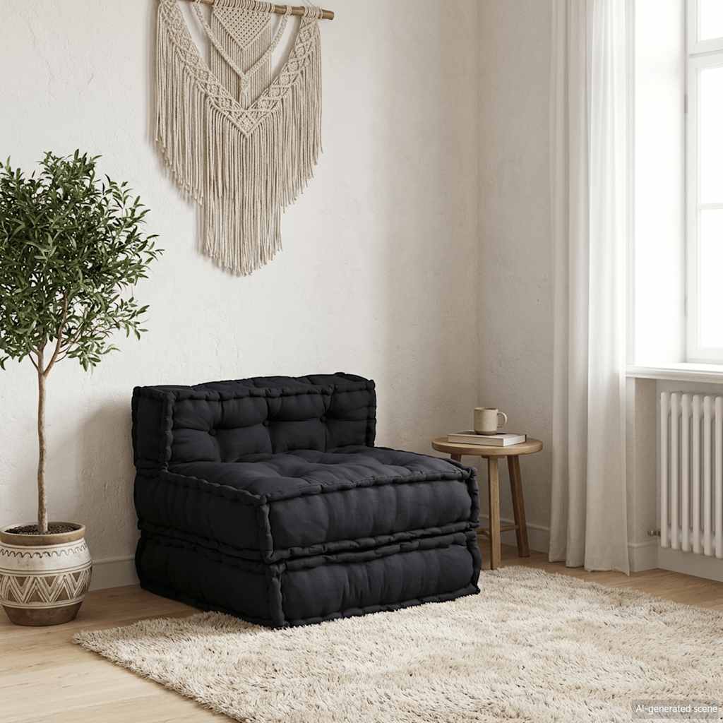 modulær sofaenhed stof 70x70x54 antracitgrå