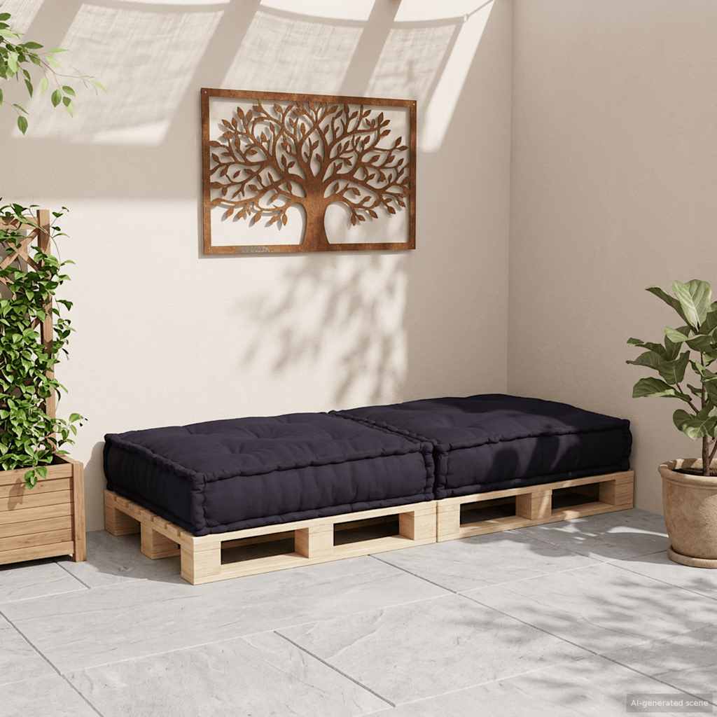 modulær sofaenhed stof 70x70x36 antracitgrå