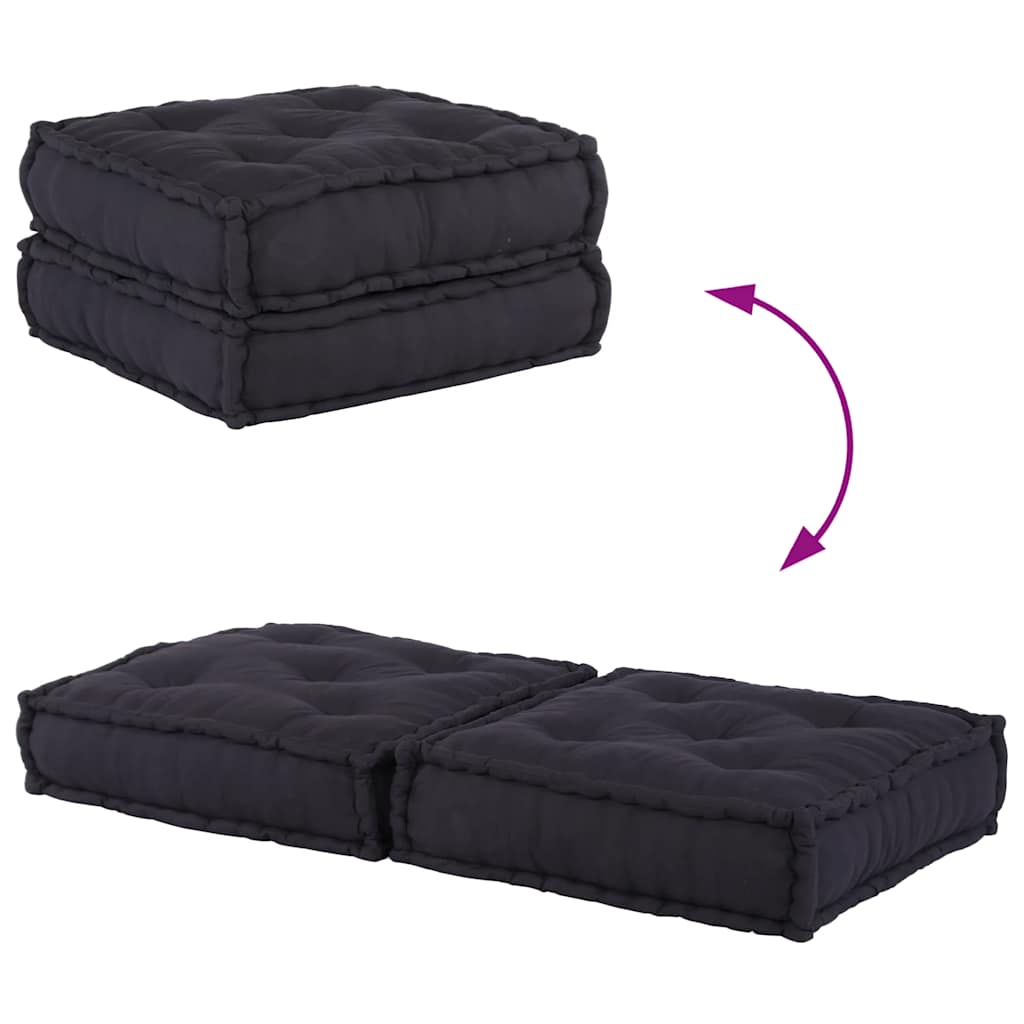 modulær sofaenhed stof 70x70x36 antracitgrå